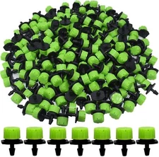200Pcs 1/4 Inch Adjustable Micro Irrigation Drip Emitter Irrigation System