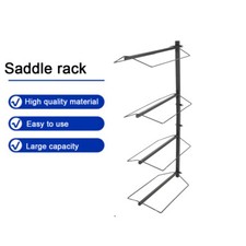 2 Sets Saddle Rack Wall Mounted Heavy Duty 4 Tiers Horse Saddle Hanging Stand
