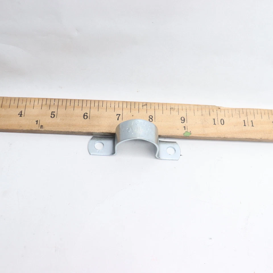 Victor Correa de Conducto de 2 Agujeros Acero Zinc Chapado 1" 1T.W. Foto 2 de 4