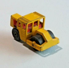 Matchbox Bomag Road Roller No. 72 1978 Diecast England Yellow Original 8726