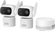 eufy Wired Cam C31 2 Pack with HomeBase Mini, 360° Coverage, Colour Night Vision