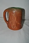 Rookwood Corn Mug Orangish Brown & Green Glaze 1902 Shape #332 Signed J Wareham