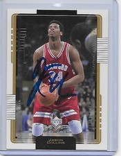 Basketball Card IP auto NBA JASON COLLINS New Jersey Nets 2001-02 rookie UD MVP. rookie card picture