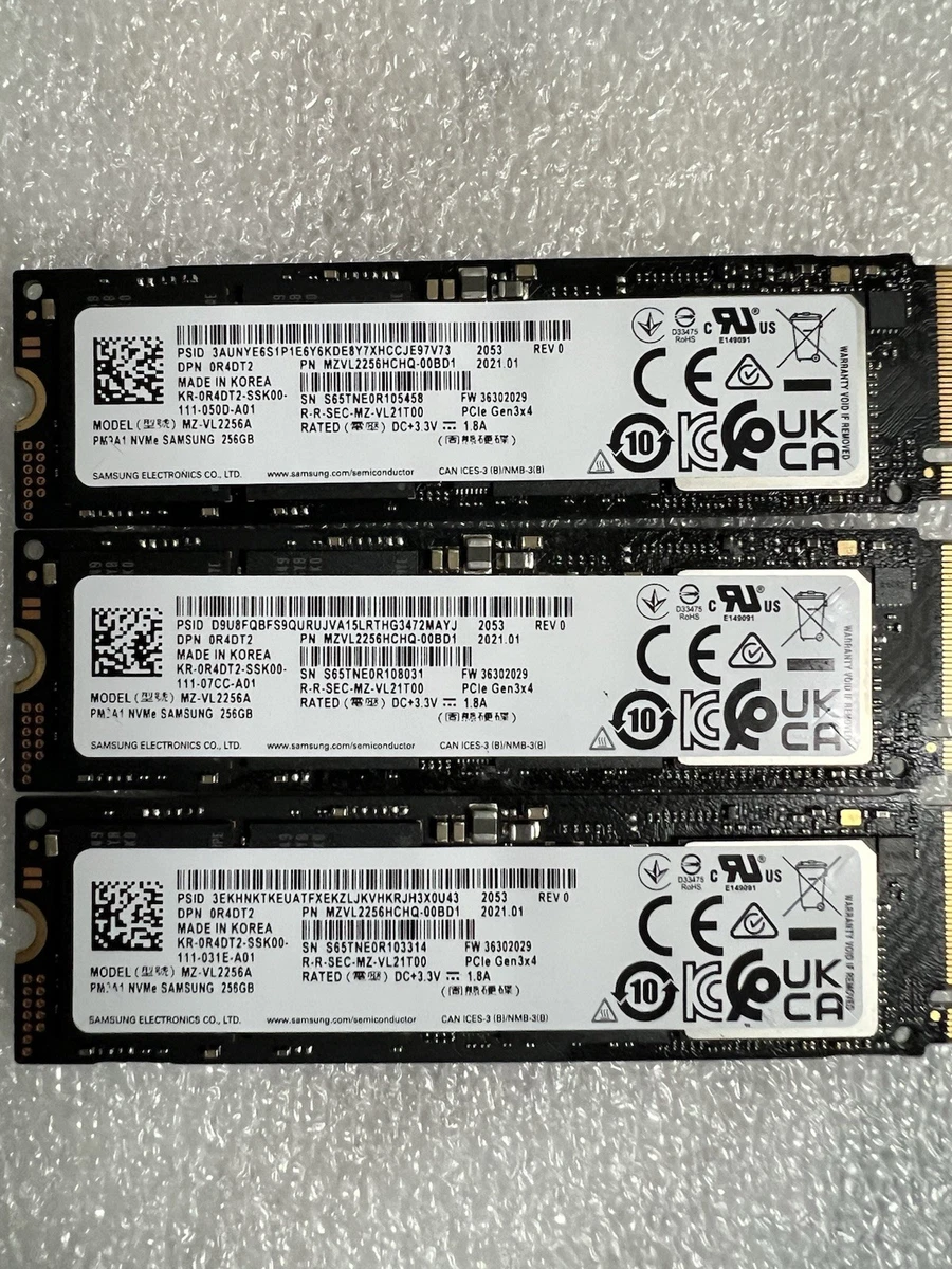 SAMSUNG M.2 NVMe SSD 256GB 5枚セット Samsung M.2 Interface 256 GB Solid State Drives for sale | eBay