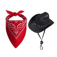 choyaxo Pet Cowboy Costume Halloween Costumes for Dogs Cat Cowboy Hat with