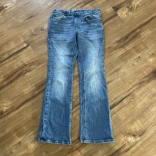 Old Navy Girls' Boot Cut Jeans, Size XL 14-16 , Pull-On Style, Adjustable Waist
