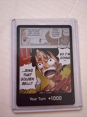 Bandai One Piece Card Game Don!! Luffy Ring That Golden Bell Regular Card