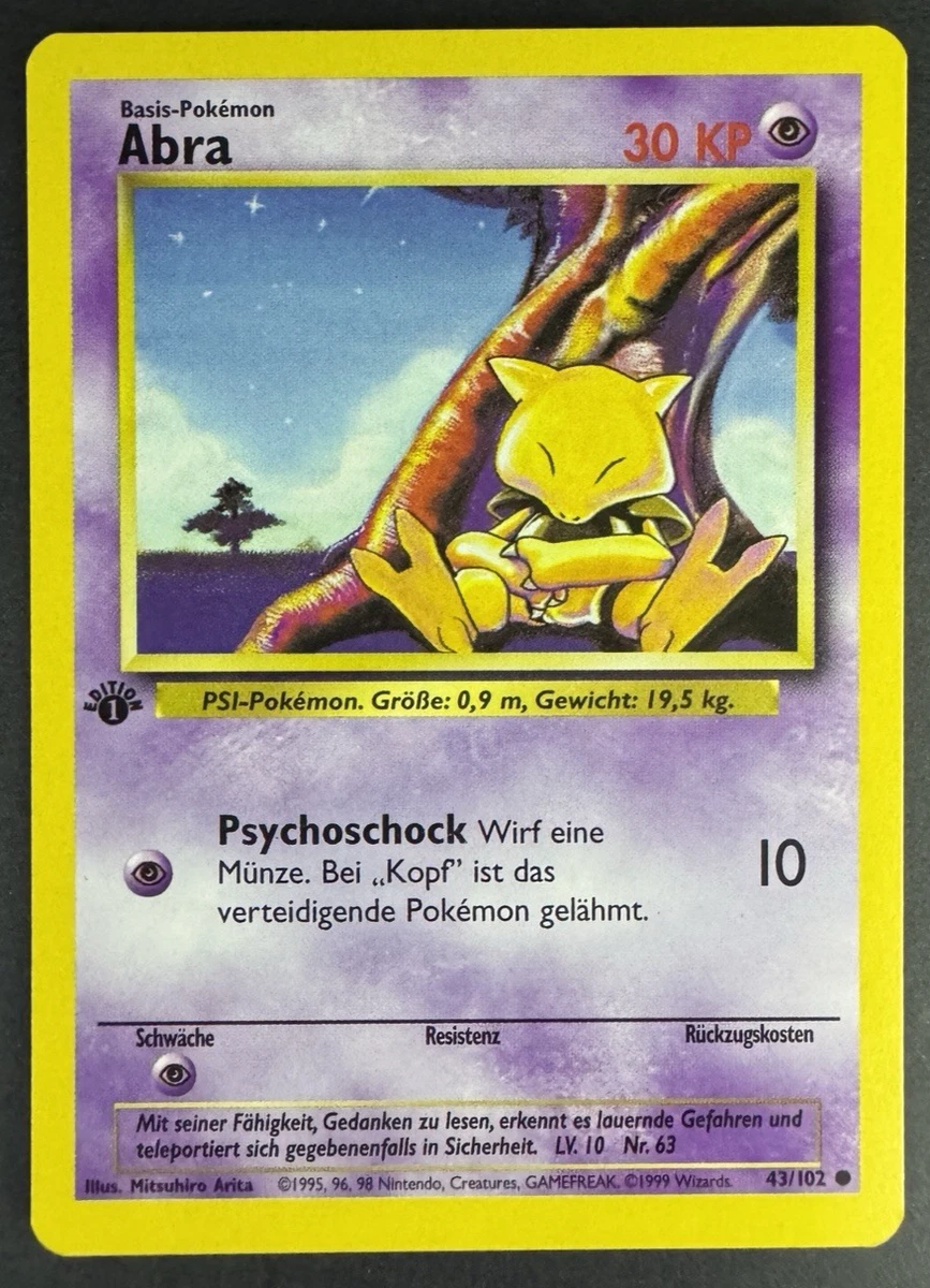 Pokémon TCG Psychic Base Set 1st Edition Individual Trading Card