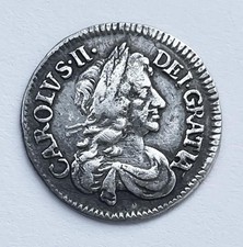KING CHARLES II SILVER THREEPENCE COIN 1679