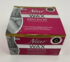 Nair Bikini Pro Kit Hair Removal Wax Kit Microwaveable Stripless Wax 3.5oz