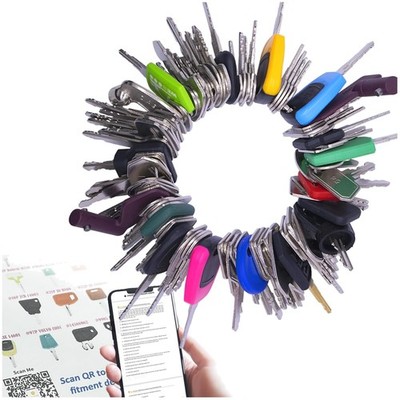 Heavy Machinery Key Set - 105 Master Keys for Various Brands