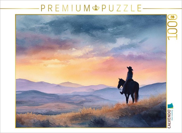 Calvendo Puzzle Sunset In The West | 1000 Pieces, Finished Size 25.2 × 18.9 In (-image
