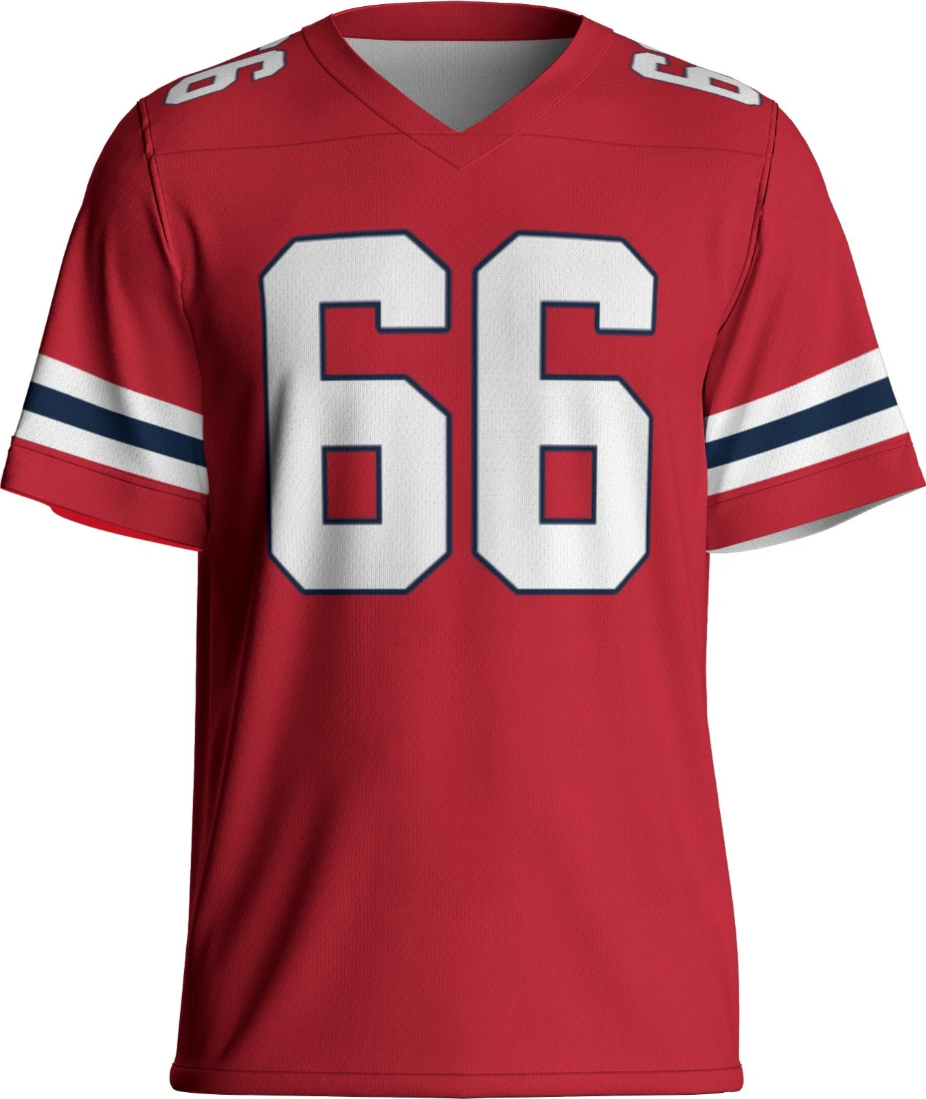 Custom Red Will Campbell Jersey