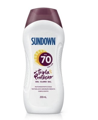 Sundown SPF 70 Tripla Proteção Water Resistant Sunscreen Lotion 200 mL