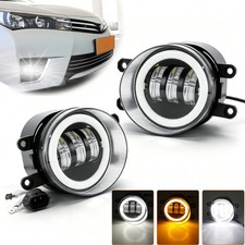 2x 3.5inch Led Fog Lamps Drl Turn Signal Light For Nissan Altima Coupe 2008-2013