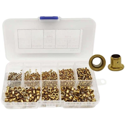 For DIY Projects Brass Hollow Rivets Wear Resistant Brass Hardware Assortment - Image 1 of 4