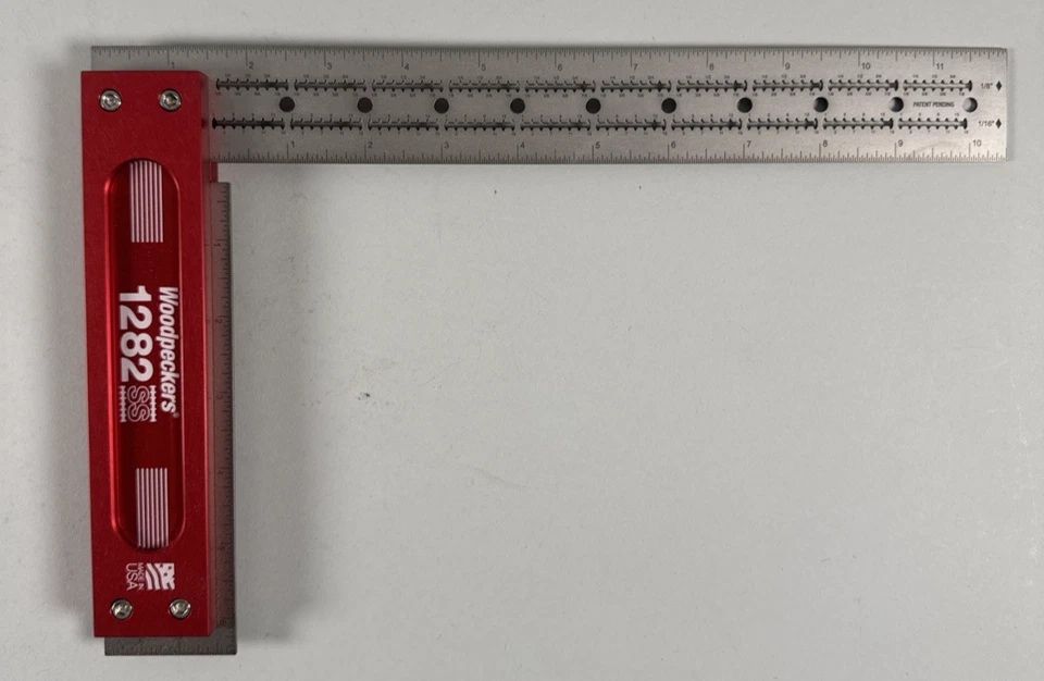 Woodpecker 1282SS Stainless Steel Woodworking Square 12" NOS New in Box - Image 3 of 4