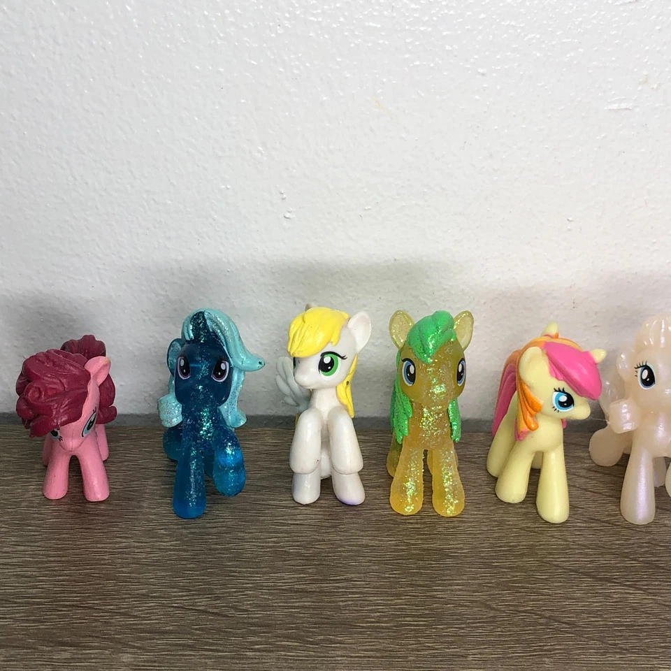 Lote de mini figuras My Little Pony bolsa ciega MLP juguetes estatuillas adornos para pasteles conjunto 10 Foto 3 de 4