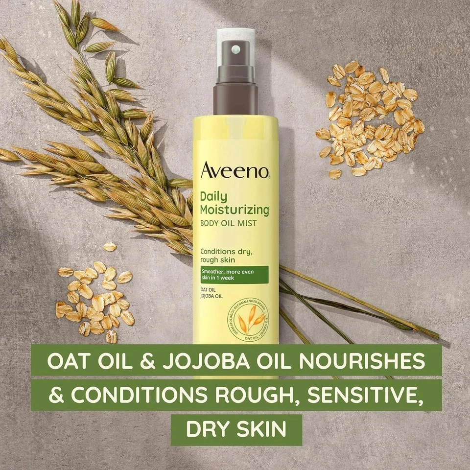 Aveeno Daily Moisturizing Dry Body Oil Mist Oat & Jojoba Oil for Dry Skin 6.7 Oz - Image 3 of 4