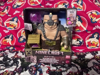 2025 MATTEL MINECRAFT MOVIE BATTLE MODE GREAT HOG 9 INCH FIGURE NIB MOJANG RARE