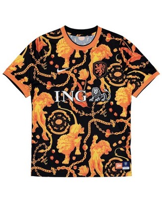 Nike x Patta x Netherlands KNVB Pre Match Jersey MEDIUM Authentic IH1680-010 NEW