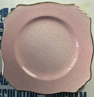 5 - 1930’s ROYAL WINTON GRIMWADES SALAD/ LUNCHEON PLATES DUSTY ROSE w/ GOLD TRIM — photo 1
