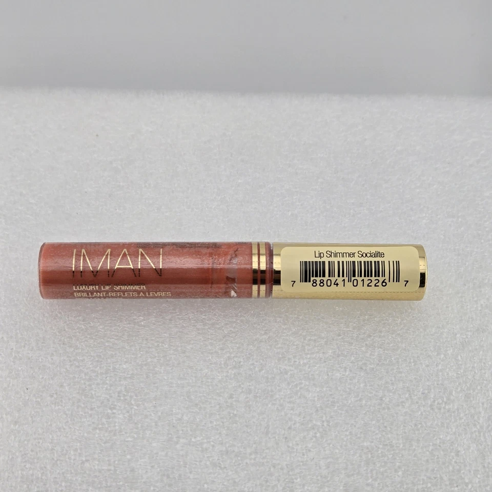 Brillo de labios IMAN Luxury Lip Shimmer SOCIALITE nuevo sellado 0,25 oz / 7 g Foto 2 de 4