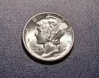 Gem BU FSB 1943-D Mercury Dime