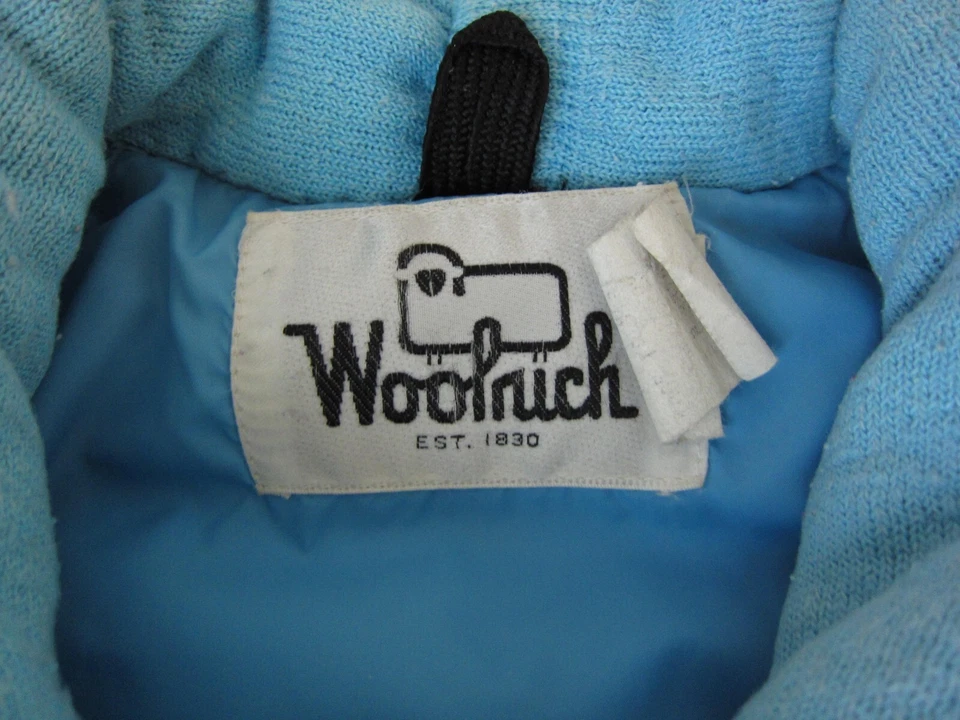 复古羊毛背心女式特大号 XL 蓝色滑雪外套 Puffer 80 年代 70 年代 — 第 3/4 张图片