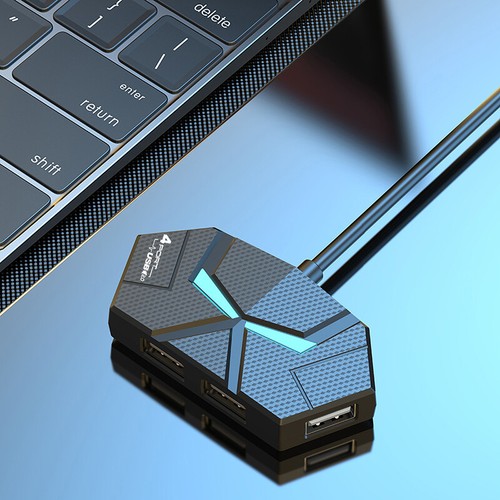 USB 2.0 HUB 4/7Ports Multi High Speed USB Splitter Adapter Dock Station Expander - Afbeelding 13 van 20