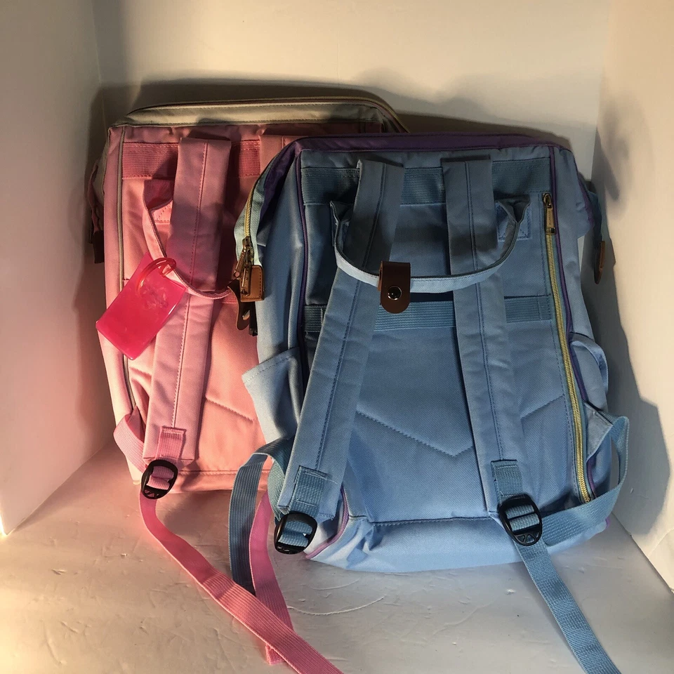 Bolso/Mochilas Sowaovut (2) Rosa y Azul. Puerto USB en el lado de la bolsa. Nunca usado Foto 2 de 4