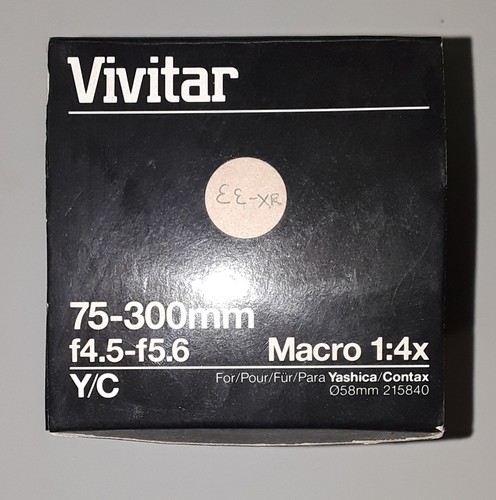 Vivitar 75-300mm/f4.5-5.6 Macro 1:4x Lens for Yashica (BRAND NEW!) - Picture 5 of 5