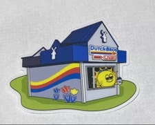 DUTCH Bros STICKER Decal STAND Exclusive CHAINFEST Event ONLY Rare COLLECTIBLE!