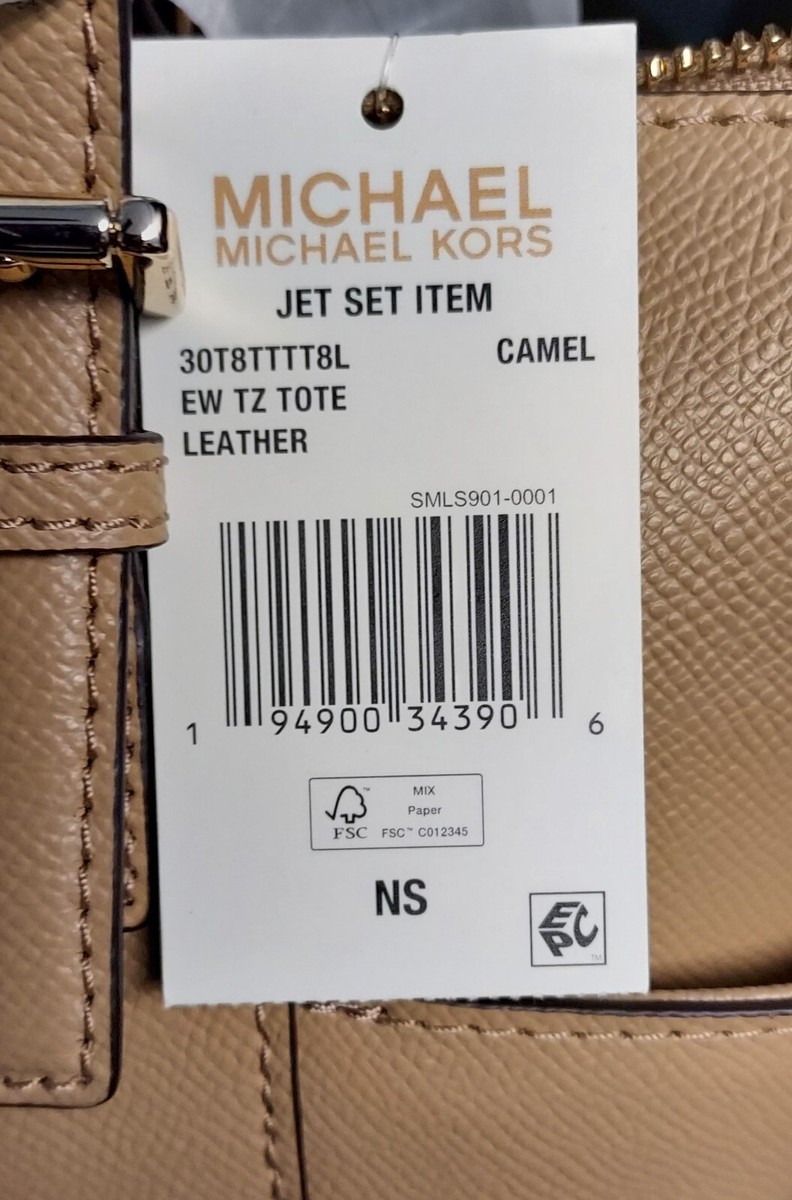 バッグ Michael Kors MICHAEL KORS JET SET EAST WEST POCKET BOOK BAG CAMEL 30T8TTTT8L