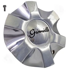 Gianelle Wheels Chrome Custom Wheel Center Caps C012-1 (1 CAP) NEW + BOLT