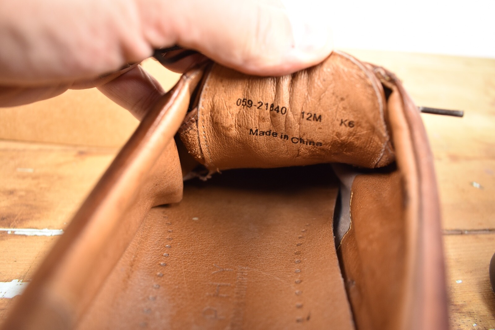 Johnston & Murphy Brown Split Moc Toe Lace Up Blu… - image 8