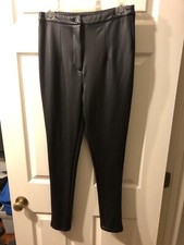 Fashion Nova faux leather pants black size medium