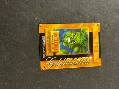 1995 MARVEL METAL BLASTER HULK LTD EDITION INSERT #5 OF 18 NRMT