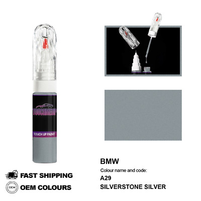 FÜR BMW SILVERSTONE SILBER A29 Lackstift Pinsel Fix Kit Kratzer Chip Set