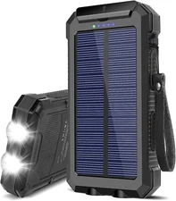 Solar Charger 30000mAH Portable Power Bank External Backup Battery Power Pack Ch