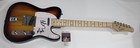 PETER BUCK & MIKE MILLS SIGNED SUNBURST ELECTRIC GUITAR R.E.M. JSA COA — photo 1