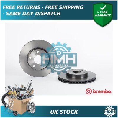Fits Toyota Auris 2006-2012 1.3 1.4 D 1.6 1.8 HMH Front Brake Discs