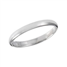 Sterling Silver 2 mm Wide High Polish Band Ring