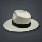 Genuine Panama Hat Montecristi "Diamante"  -  15 weaves  Men Woman Fedora UPF 40