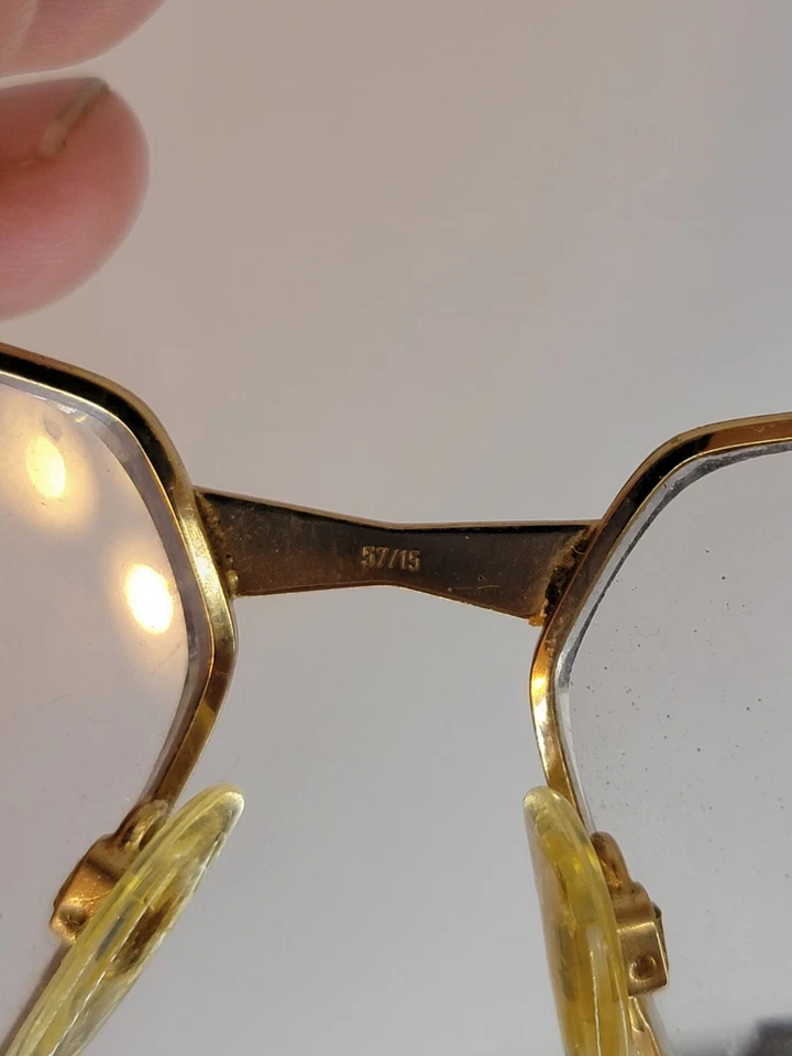 Anteojos vintage Cazal dorados y blancos Foto 3 de 3