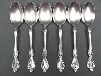 6 x Towle Danielle Stainless Oval Soup Spoon 7 1/4''