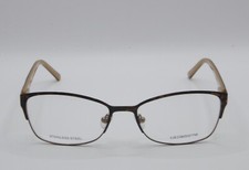 LIZ CLAIBORNE L605 0DC7 CAT EYE EYEGLASS FRAMES BROWN 135MM NEW
