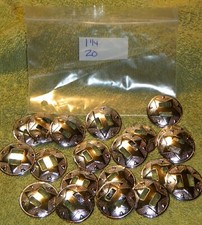 20 COUNT 1 1/4 INCH SLOTTED STAR CONCHO WESTERN SADDLE BRIDLE LEATHER TACK HORSE