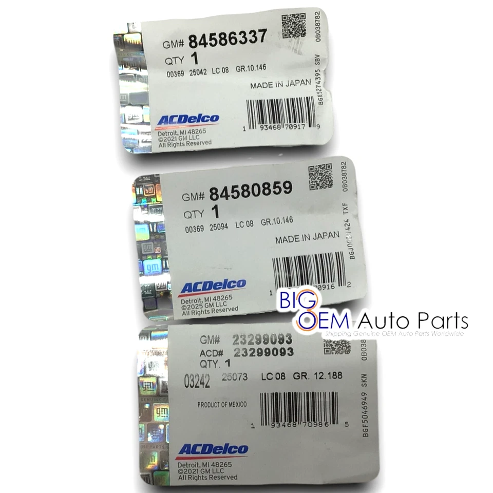 GMC Acadia 2017-2023 pasajero delantero conductor ventana trasera juego de limpiaparabrisas nuevo OEM Foto 4 de 4