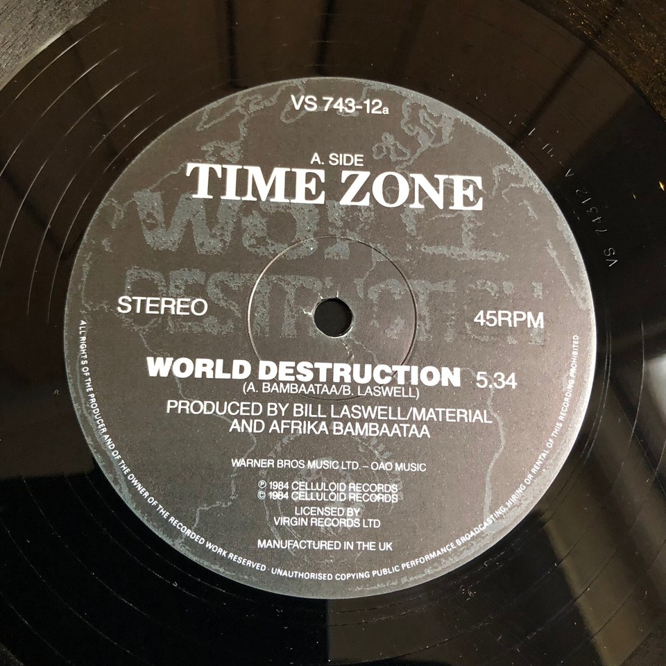 John Lydon & Afrika Bambaataa Time Zone World Destruction 1984 12